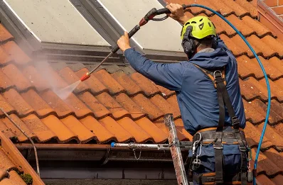 Démoussage et hydrofuge de toiture à Droiturier